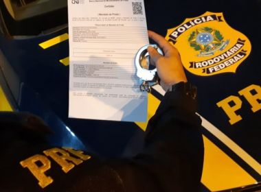 PRF prende motociclista foragido da Justiça por tráfico de drogas