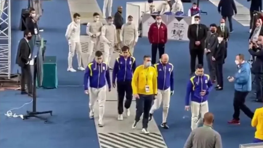 Ucranianos se recusam a enfrentar equipe russa na esgrima