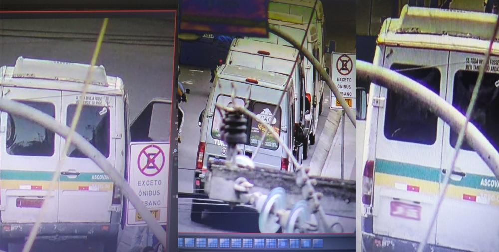 Videomonitoramento da Prefeitura de Feira flagra van com placa adulterada