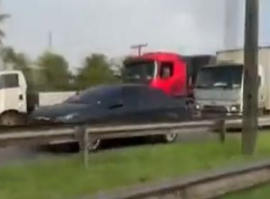 Engarrafamento é formado em trecho da BR-324 sentido Salvador