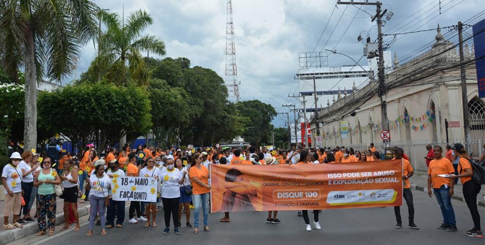 Caminhada chama a atenção para a luta contra o abuso e exploração sexual infantil
