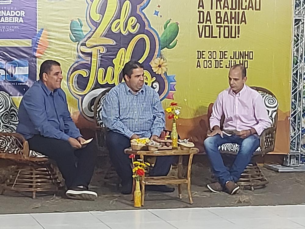 Governador Mangabeira anuncia a grade de atrações para o 2 de Julho