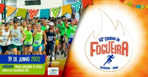 Corrida da Fogueira acontece no próximo domingo (19), em Cachoeira