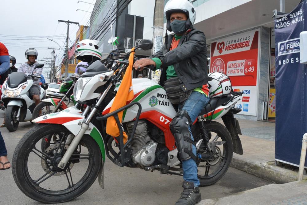 Credenciamento de mototaxistas segue até a próxima segunda-feira