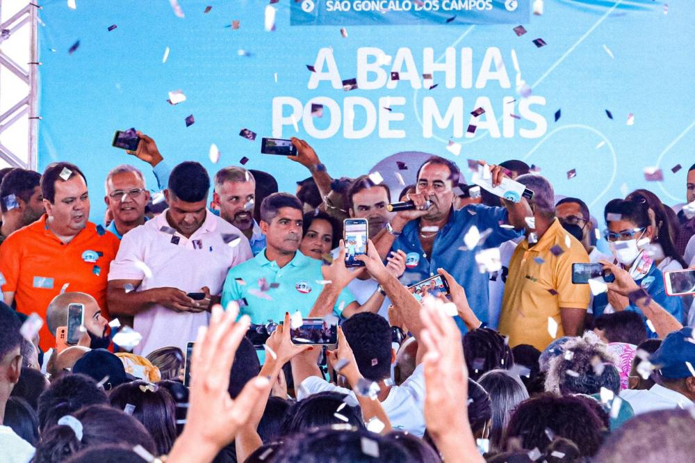 Em São Gonçalo dos Campos, ACM Neto destaca atuação de Geilson