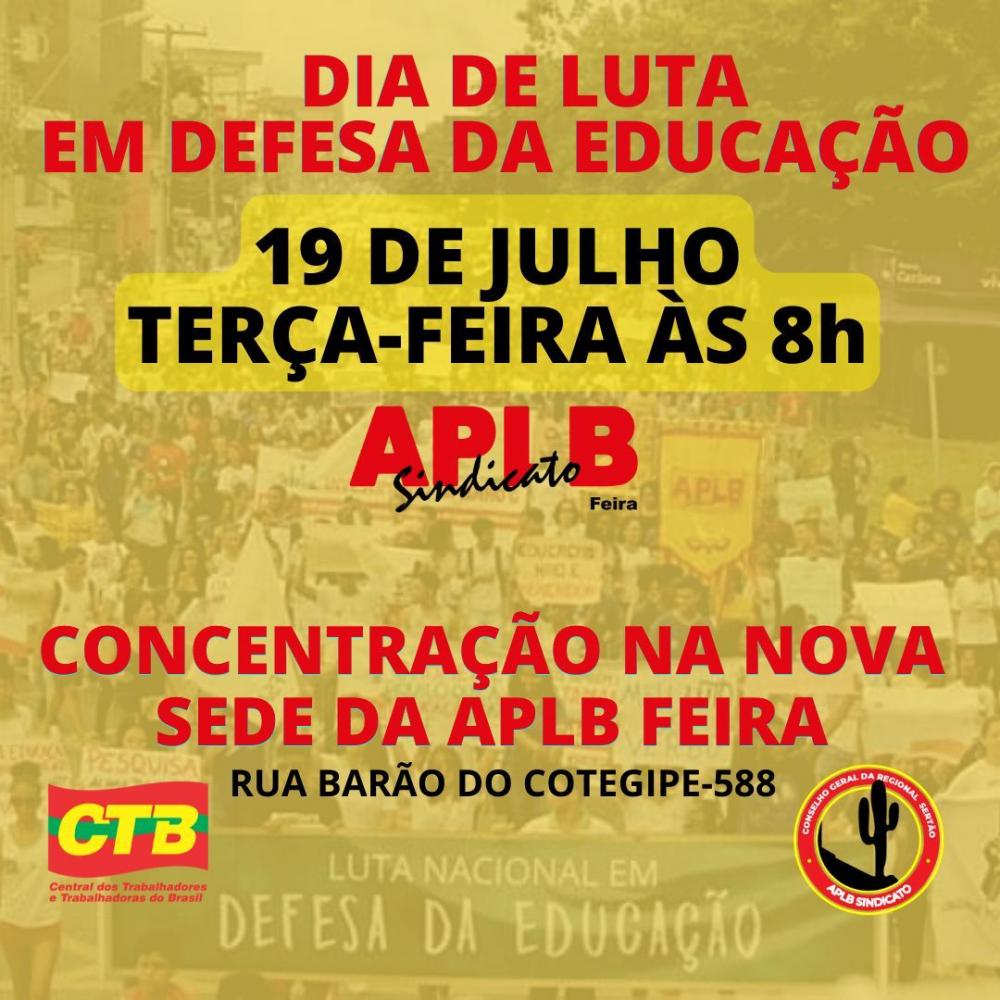APLB convoca comunidade escolar para Dia de Luta em Defesa da Educação 