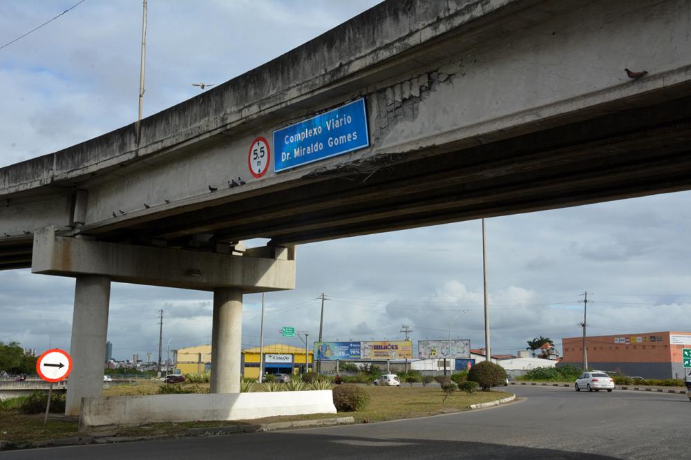Tráfego no Complexo Miraldo Gomes está permitido apenas nas vias inferiores