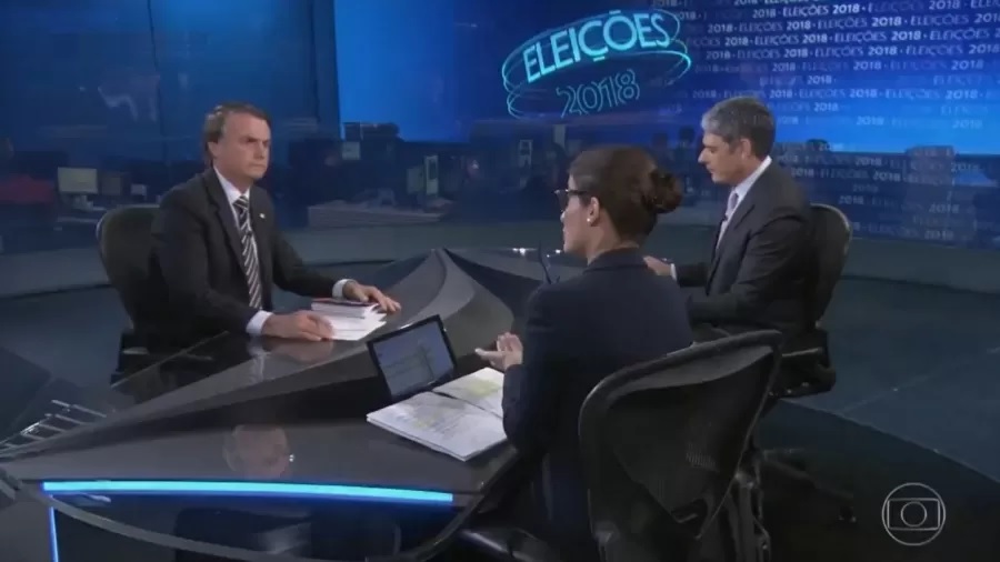 Bolsonaro abre entrevistas do Jornal Nacional com presidenciáveis