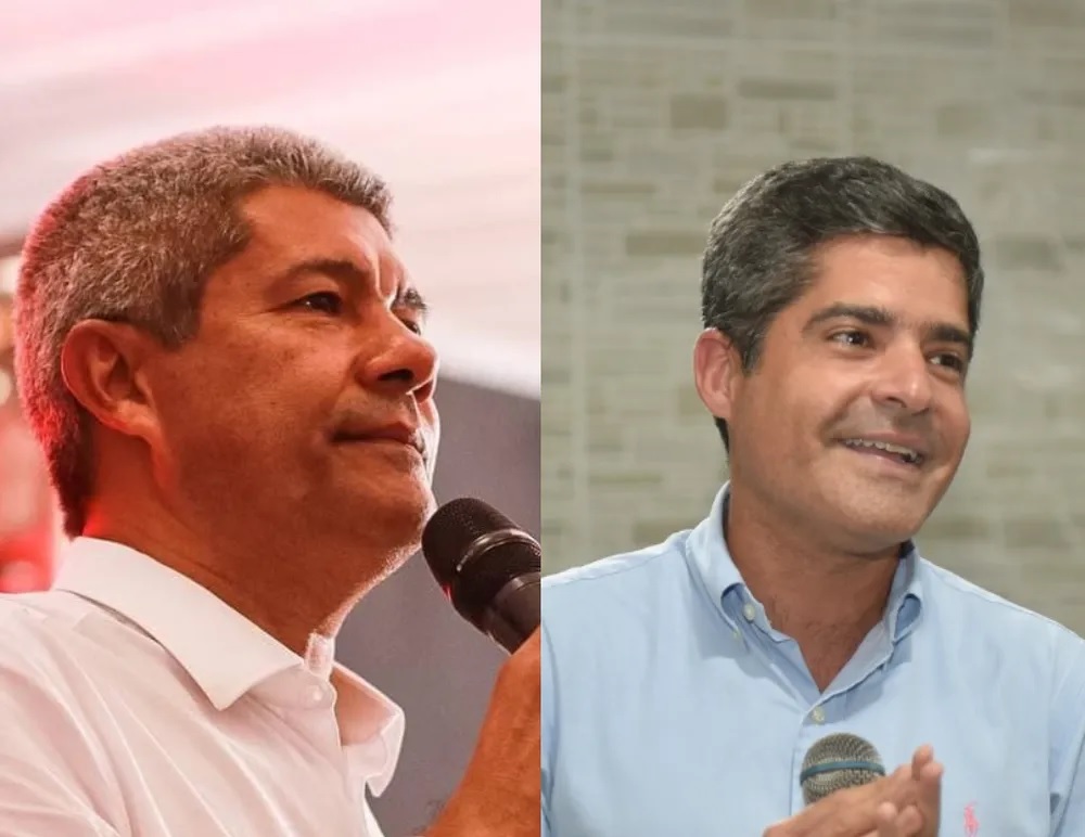 Ipec na Bahia: no segundo turno, Jerônimo tem 48%; ACM Neto, 44%