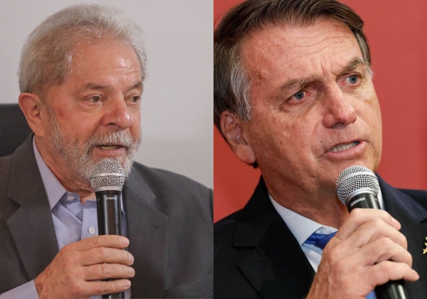 Ipec: Lula tem 54% dos votos válidos e Bolsonaro 46%