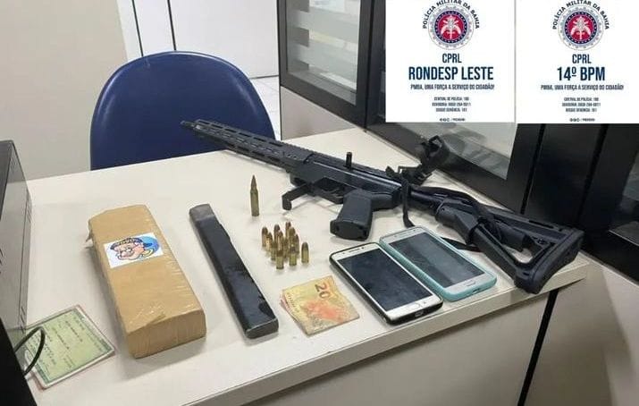 Ação conjunta apreende carabina em Feira de Santana