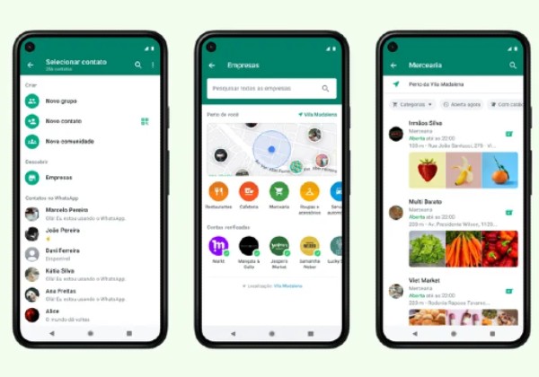 WhatsApp lança no Brasil recurso que permite localizar lojas e comprar produtos no app