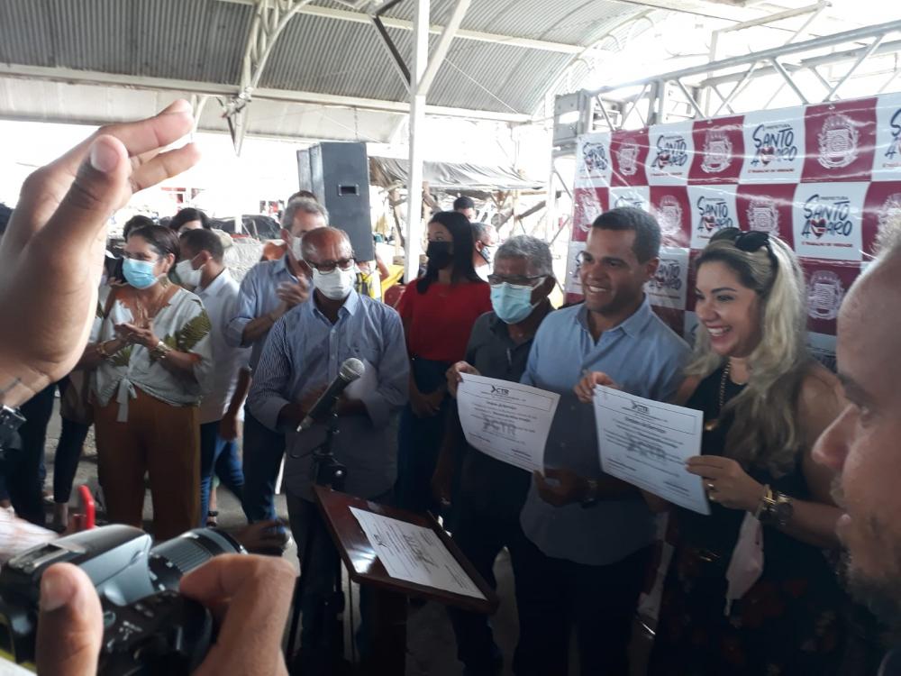 Ordem de serviço para a requalificação do Mercado Municipal de Santo Amaro é assinada