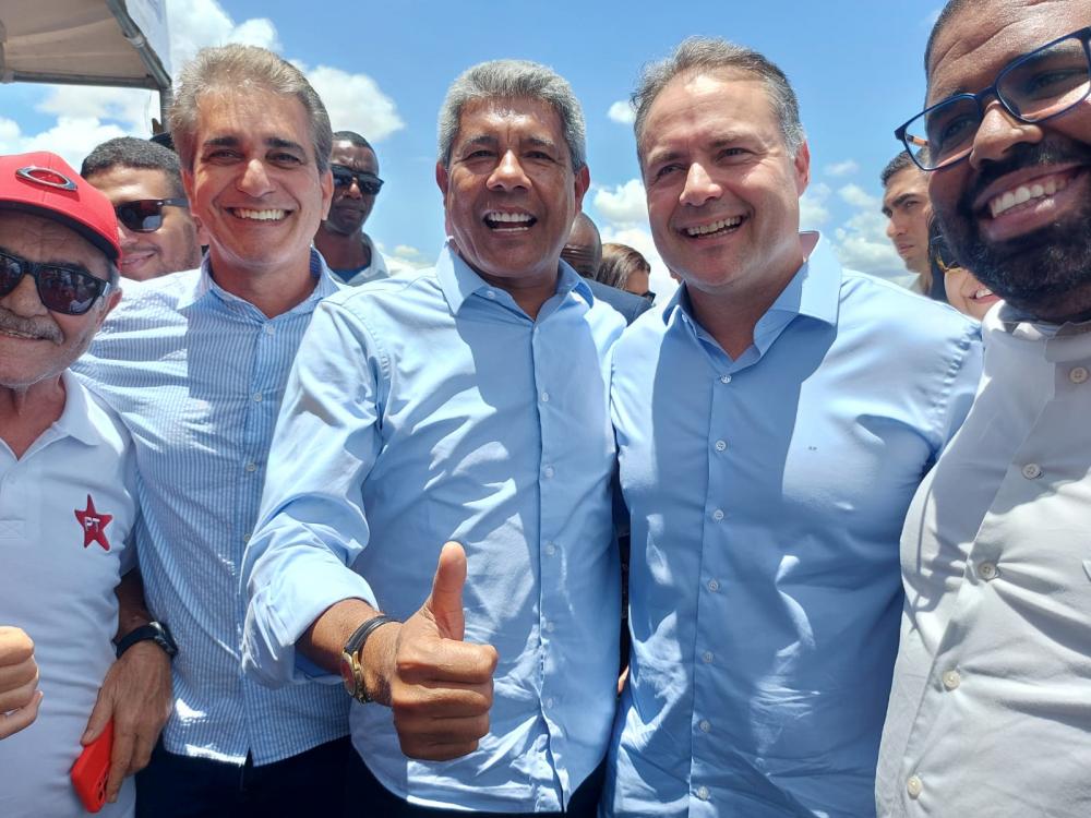 Jerônimo e ministro de Lula inauguram viadutos na BR-116 em Feira de Santana 