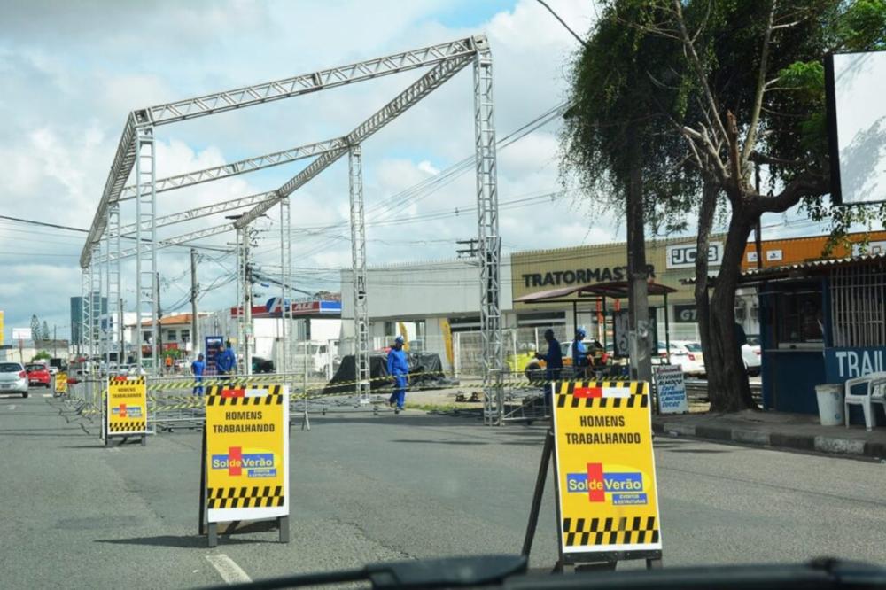 Estruturas para a Micareta começam a ser montadas