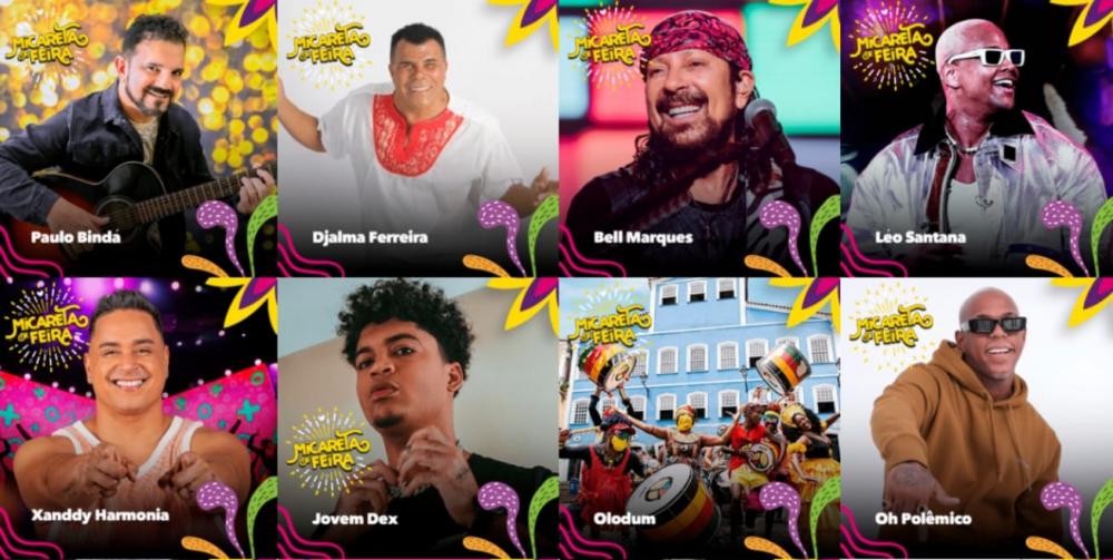 Confira a grade completa de atrações da Micareta de Feira