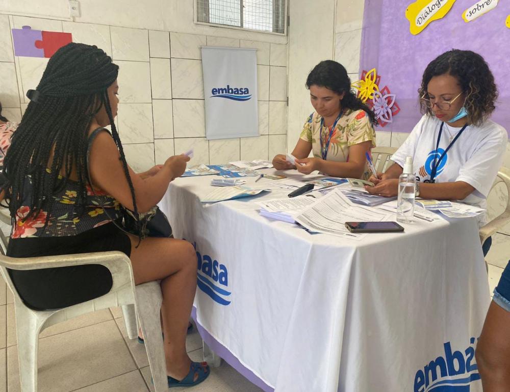 Embasa realiza pré-cadastro da Tarifa Social de Água em Feira de Santana