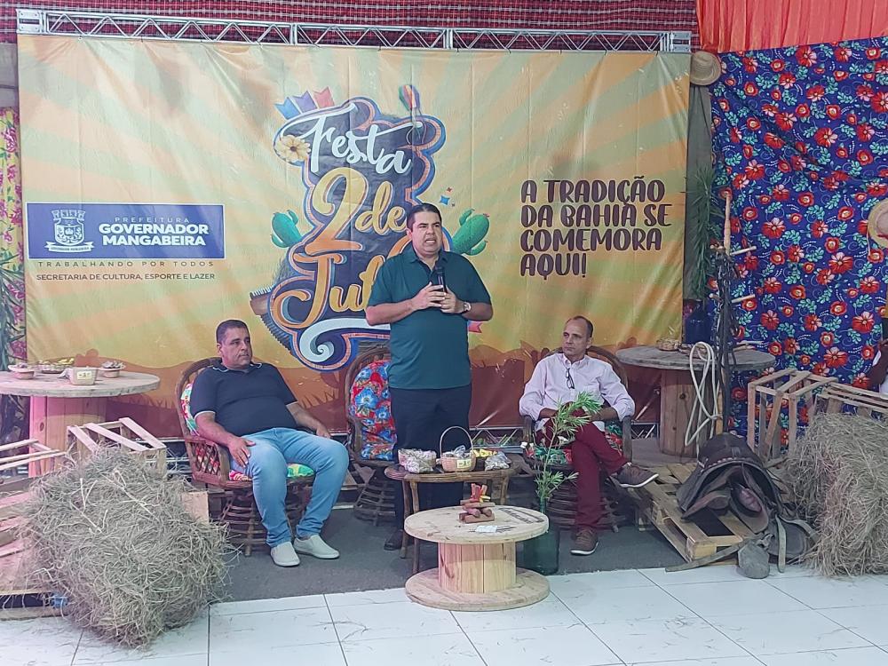 Prefeito anuncia a grade de atrações da festa do 2 de Julho em Governador Mangabeira