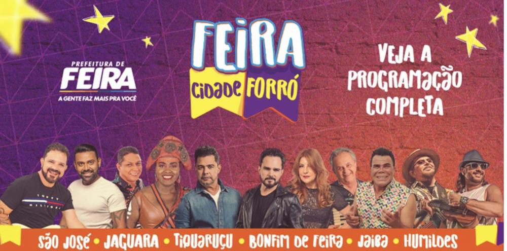Confira a programação completa do Feira Cidade Forró 