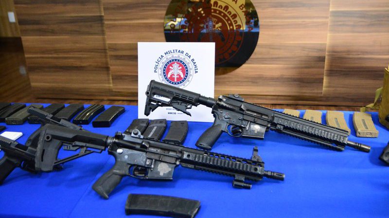 Forças policiais apreendem mais de 50 fuzis e alcança recorde histórico