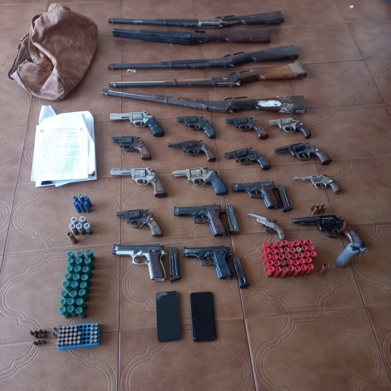 28 armas são apreendidas em operação da Corregedoria da SSP que apura homicídio em falso encontro romântico