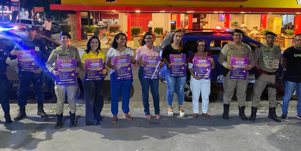 Violência contra a mulher, especialmente em ambientes noturnos, é alvo de blitz educativa