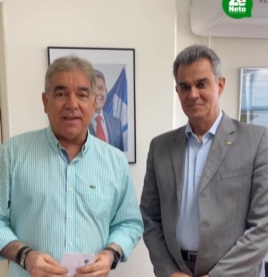 Zé Neto encontra com secretário Sérgio Brito e fala sobre obras em Feira de Santana. 