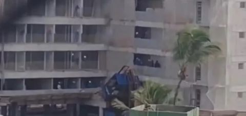 Dois trabalhadores morrem e um fica ferido após elevador de obra cair em Salvador