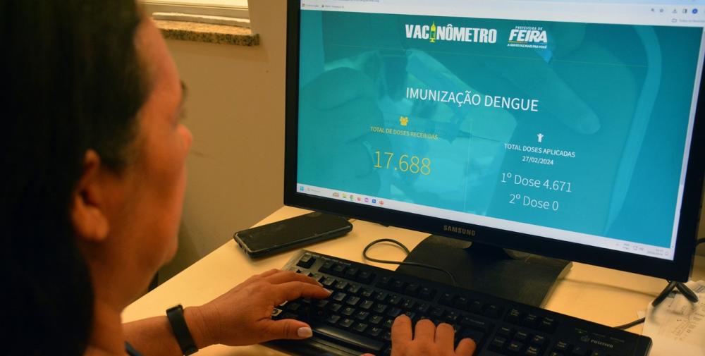 Prefeitura de Feira de Santana lança vacinômetro da dengue