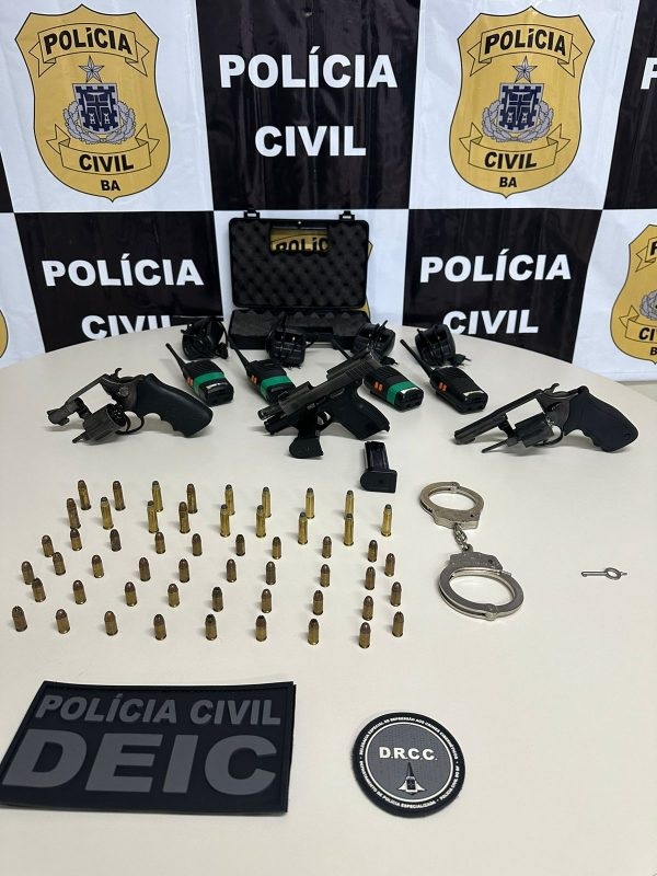 Polícia Civil apreende armas de fogo em ações contra estelionatários