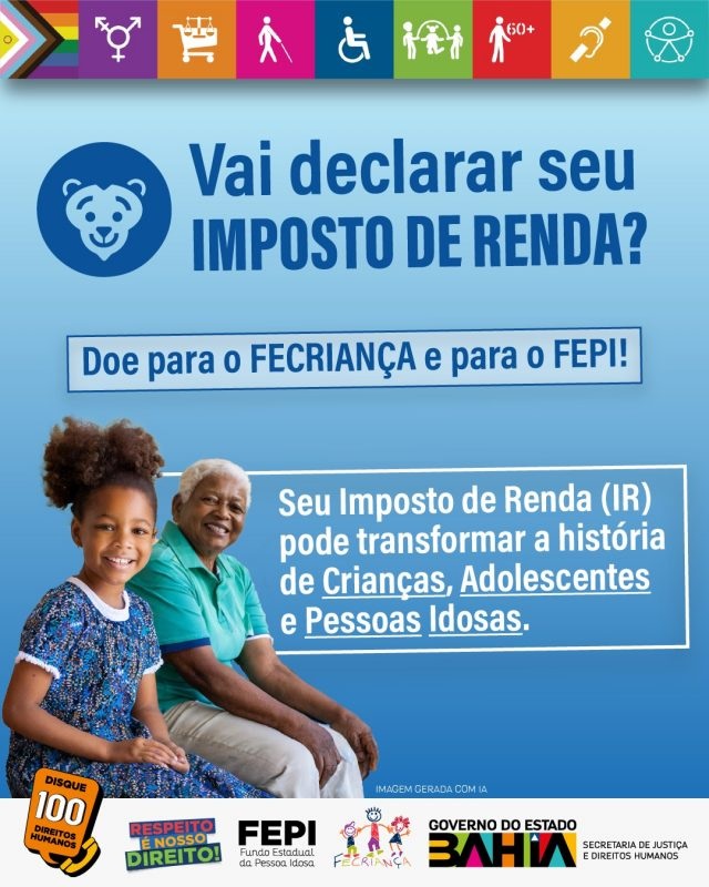 Na Bahia, contribuintes podem ajudar instituições através da declaração do Imposto de Renda
