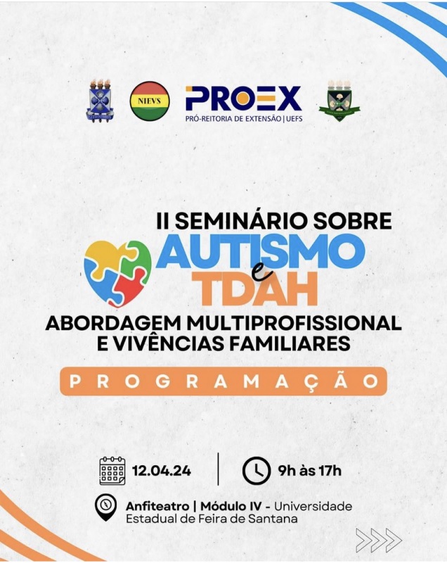 Uefs promove evento sobre autismo e TDAH
