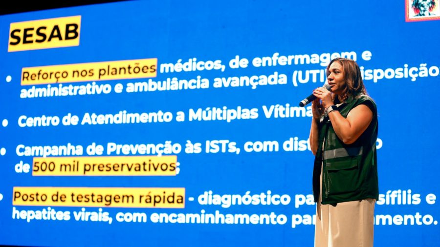 Roberta Santana fala sobre ações da saúde na Micareta de Feira 