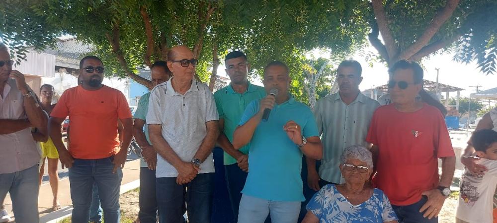 Prefeito Vitor do Posto inaugura três obras em Santanópolis