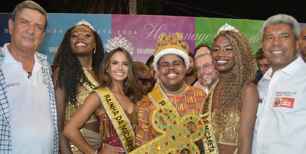 Colbert Martins entrega chave da cidade para o Rei Momo e oficializa abertura da Micareta de Feira 2024 ao lado do governador Jerônimo Rodrigues