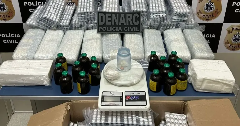 Polícia Civil apreende mais de 12 mil comprimidos de anfetamina no interior da Bahia