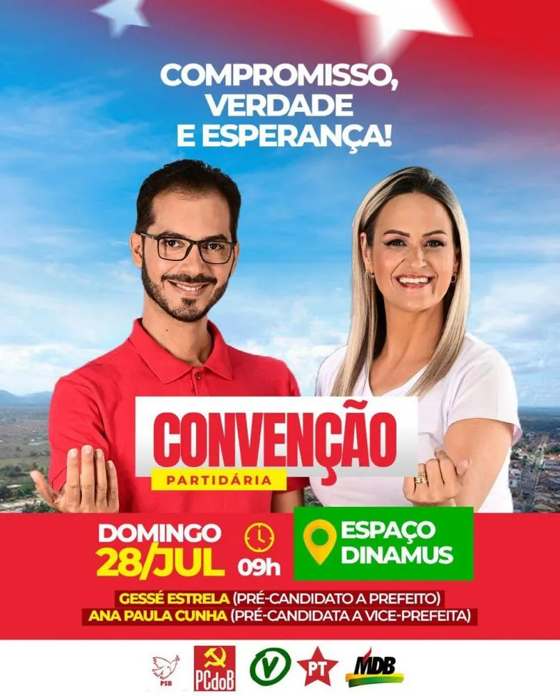 PT de Santa Bárbara realizará convenção no próximo dia 28 de julho