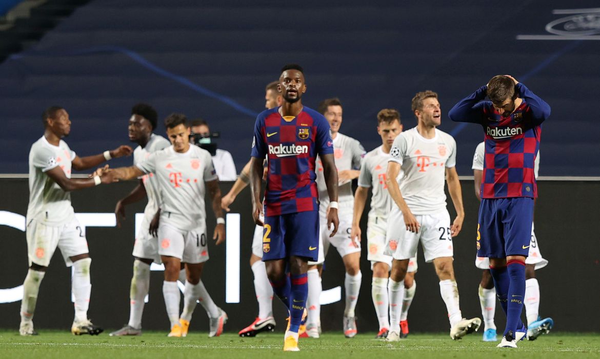 Liga dos Campeões: Bayern massacra Barcelona por 8 a 2 e está na semi
