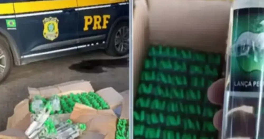 PRF apreende 600 tubos de lança-perfume com adolescente na Bahia