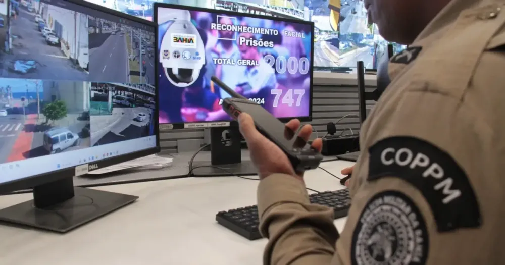 Reconhecimento Facial atinge a marca de 2.000 foragidos alcançados na Bahia