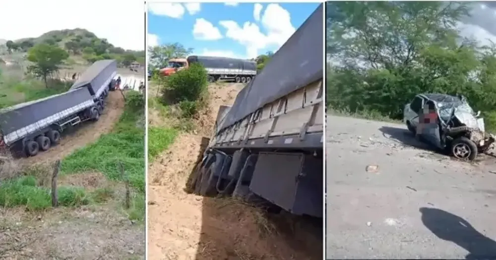 Acidente no Nordeste baiano deixa seis pessoas mortas; três crianças estão entre vítimas