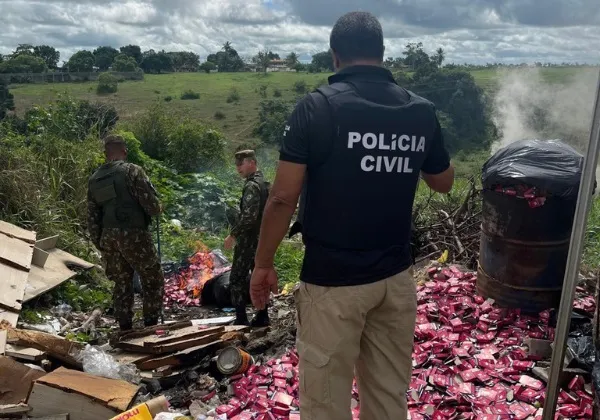 Operação apreende toneladas de insumos explosivos e fogos de artifício no Recôncavo Baiano