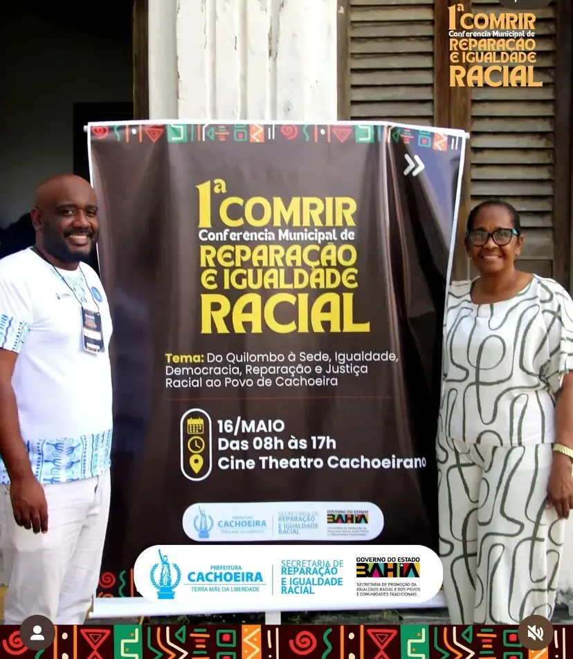 Cachoeira realiza 1ª Conferência Municipal de Reparação e Igualdade Racial 