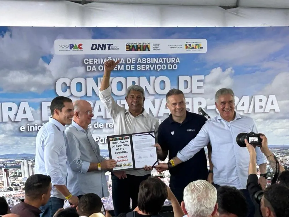 Com Jerônimo Rodrigues, Renan Filho autoriza início das obras de duplicação do contorno norte e leste de Feira de Santana 