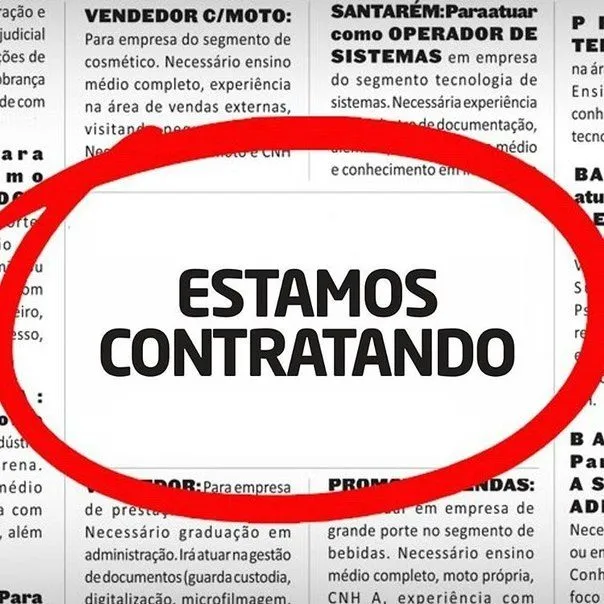 Confira as vagas de emprego disponíveis para esta quinta-feira (17)