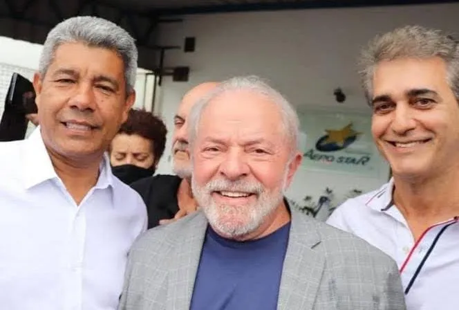 Jerônimo Rodrigues, Lula e Robinson Almeida - Foto: PT Bahia