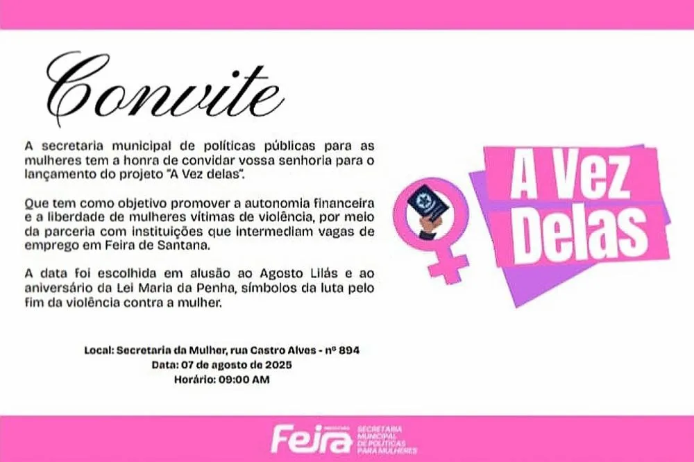 A Voz Delas: Secretaria da Mulher lança projeto para promover autonomia financeira de vítimas de violência