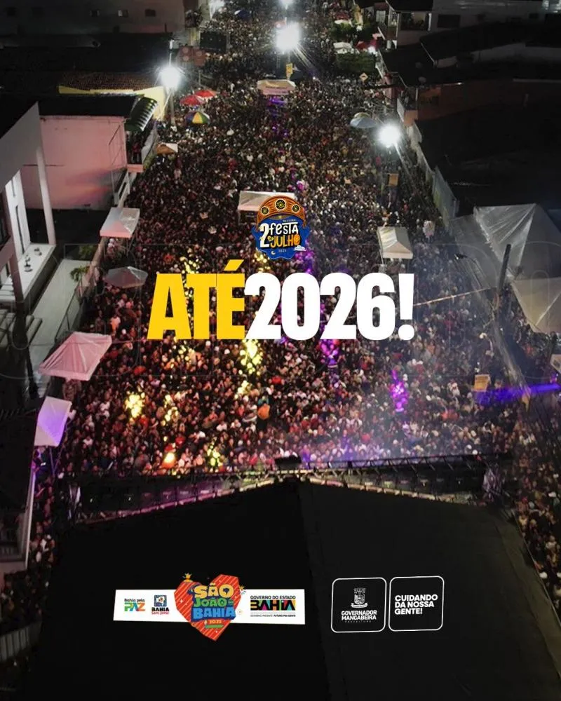 Governador Mangabeira celebra o sucesso da Festa do 2 de Julho 2025 e já se prepara para 2026