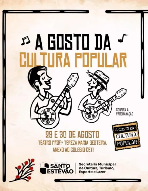 Santo Estêvão celebra cultura popular e o esporte nesse final de semana 