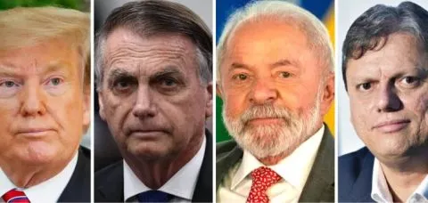Trump, Bolsonaro e Tarcísio são o tripé da oposição a Lula em 2026